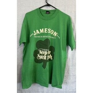 Vintage Stitch Jameson Irish Whiskey "Keep The Spirit Irish" Green T-Shirt XL